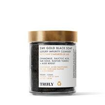 24K GOLD BLACK SOAP CLENASER: JABÓN ANTI-IMPUREZAZ (LIMPIADOR ANTI-EDAD)